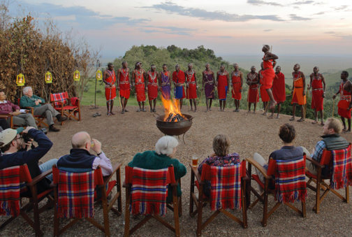 Tribesmen, Angama Mara, Greater Mara Conservancies, Kenya