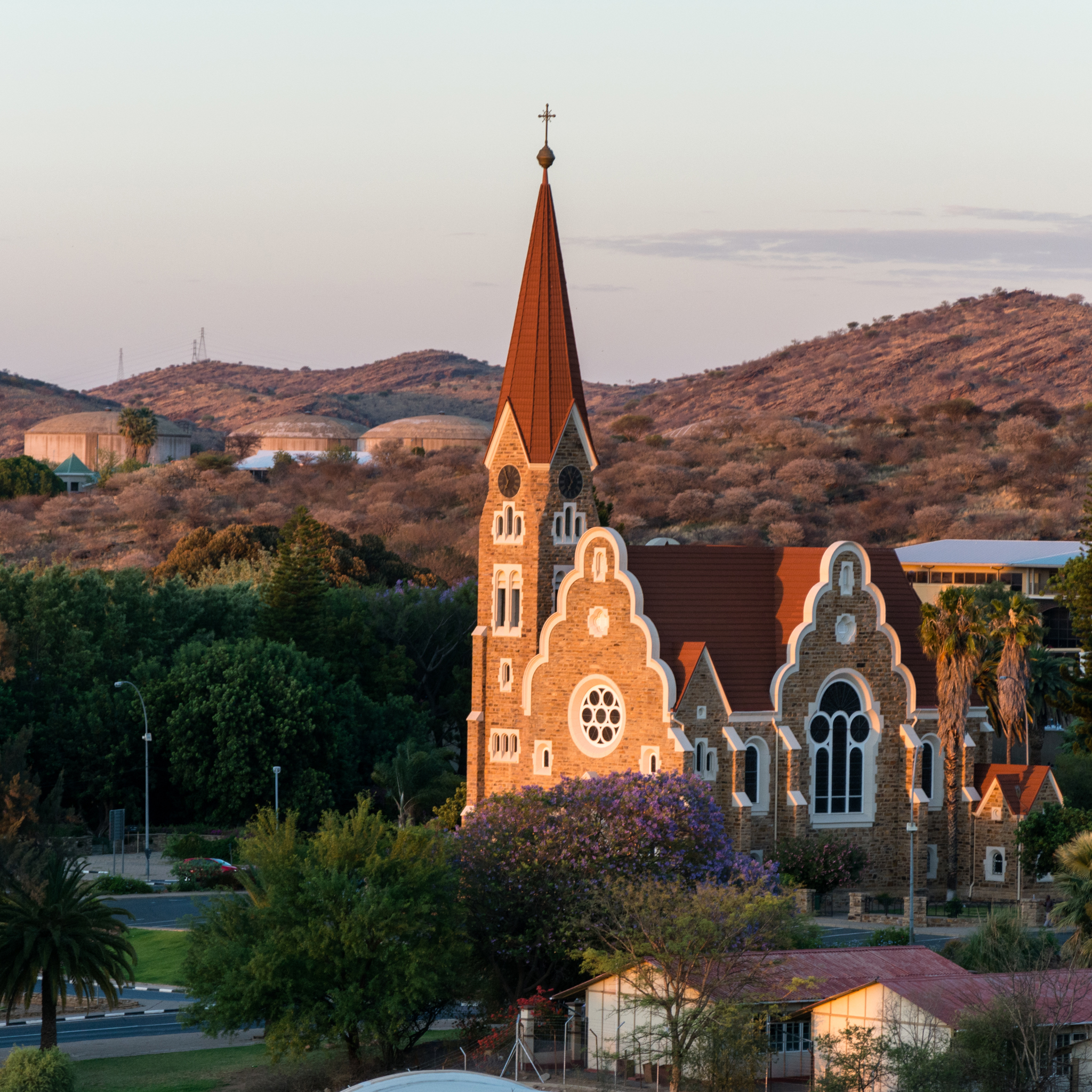 church rooftop, windhoek, namibia safaris, africa