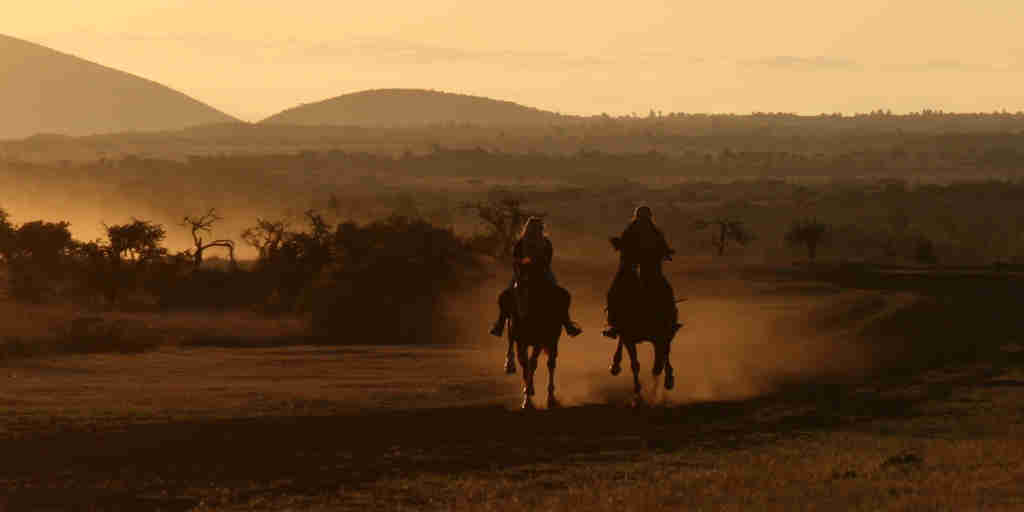 Horse riding safaris in Lewa borana landscape, Kenya