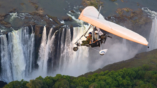 Gliding, Victoria Falls, Zambia 