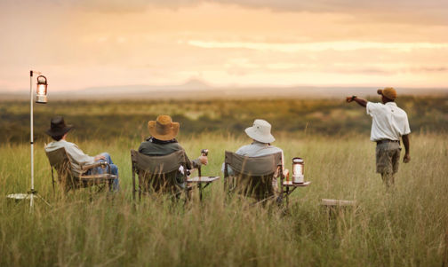 Sundowners in the Field, Top Ten Safari Tips, Guide Clinic