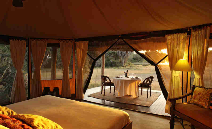 Stunning tents at Siwandu