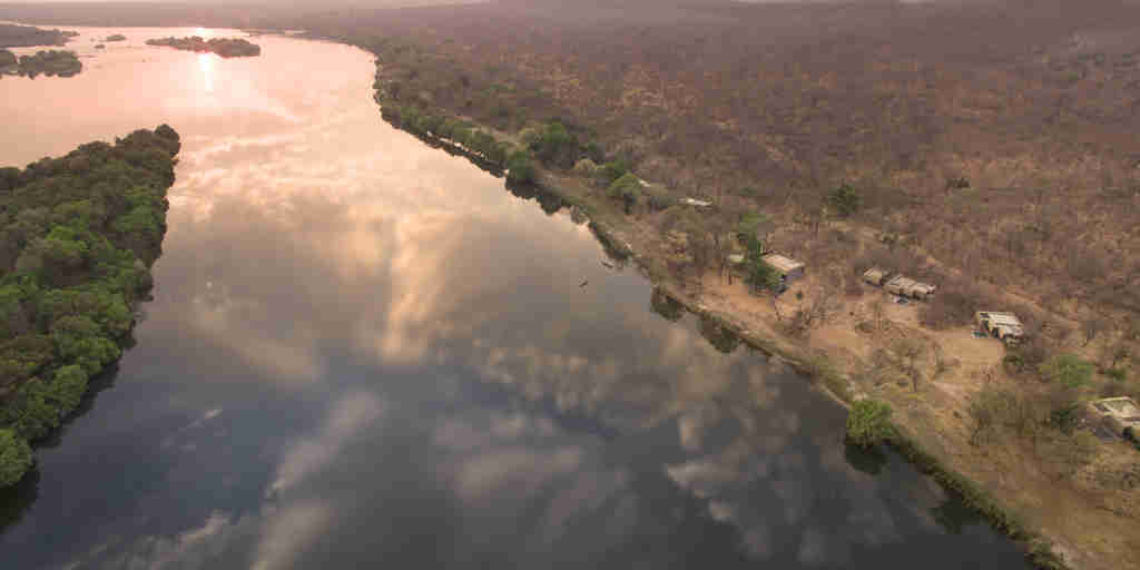 Matetsi River Lodge Aerial View 1