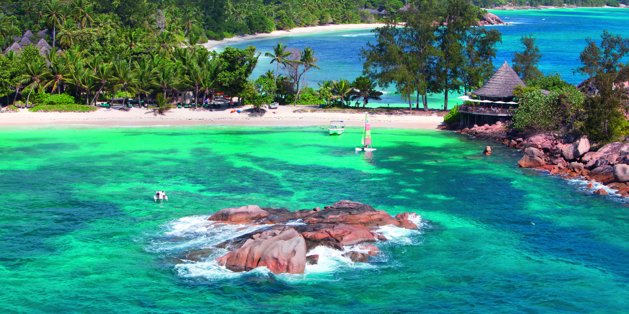 Seychelles Beach Resorts Yellow Zebra Safaris Lemuria Seychelles Aerial View 16 Jpg