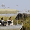 boating safaris, moremi game reserve, africa vacations