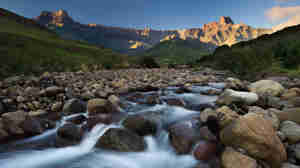 rocky stream, drakensberg mountains, south africa safaris