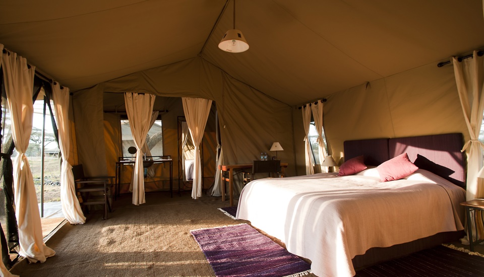 Tent interior