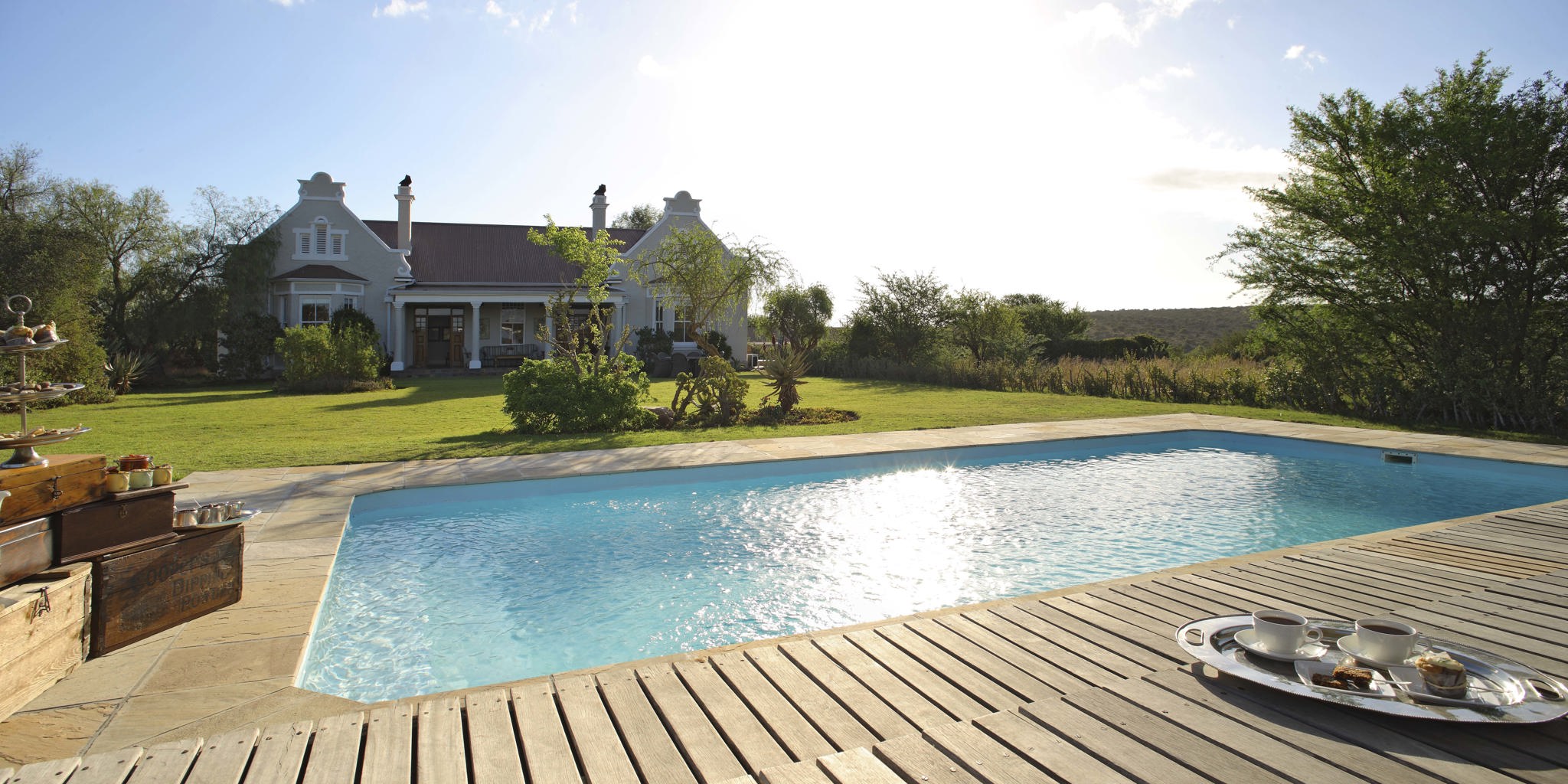 Kwandwe Uplands Homestead pool view