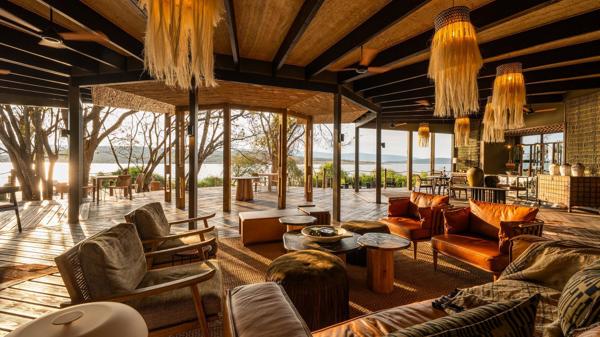 Lounge, Wilderness Magashi Peninsula, Akagera National Park, Rwanda
