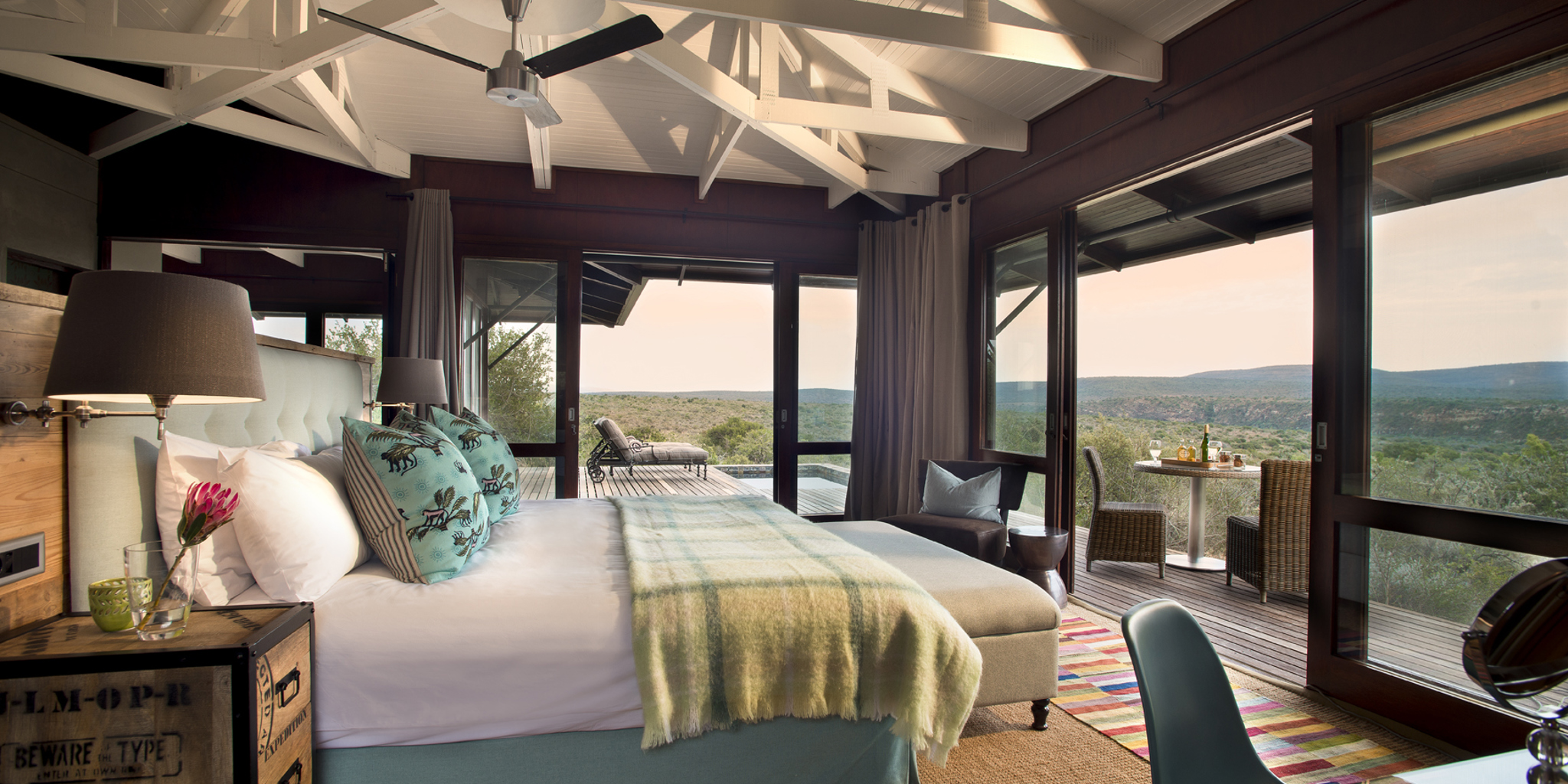 Kwandwe Ecca Lodge suite turquoise view