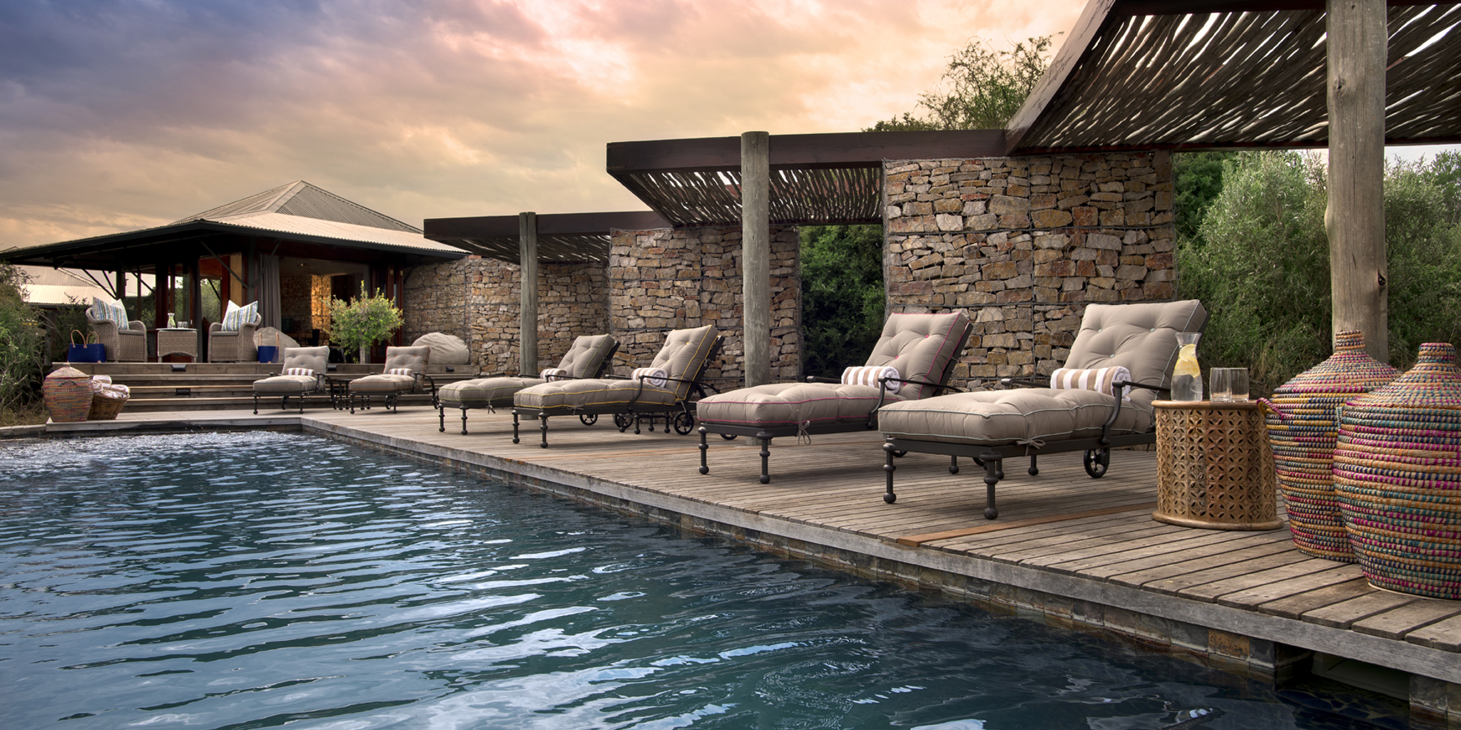 Kwandwe Ecca Lodge main guest pool