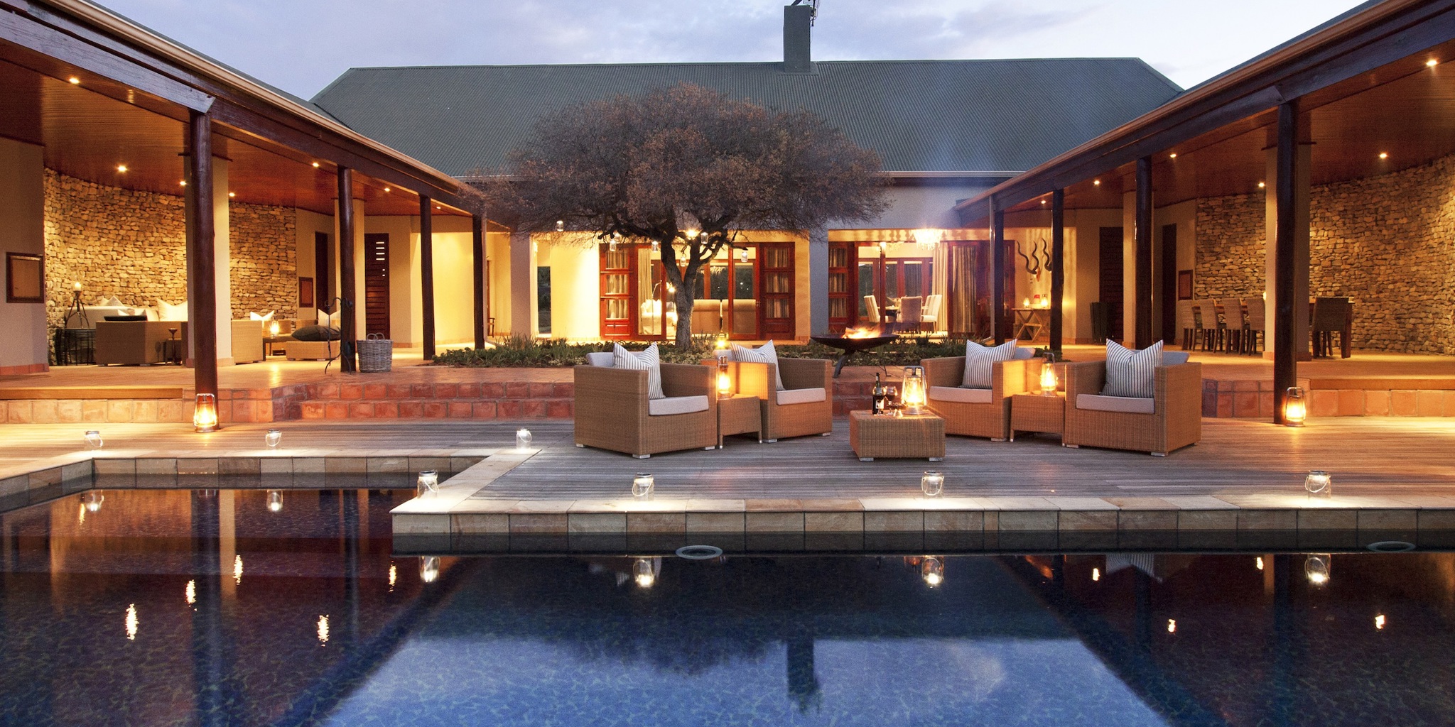 Kwandwe Melton courtyard & pool
