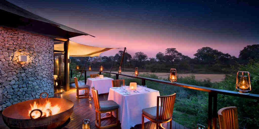 dining area, ngala tented, timbavati private, south africa