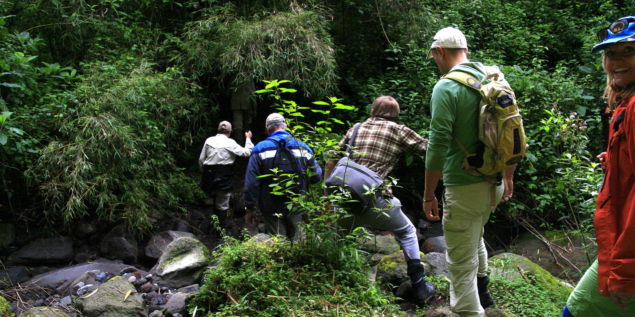 Crossing a small mountain stream   Dave Richards
