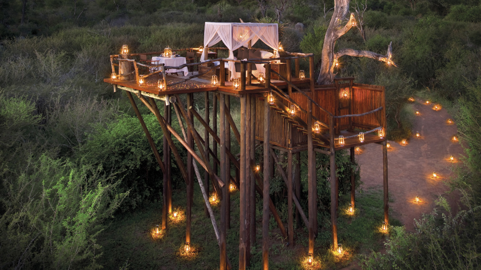 Candle-Lit Secluded Deck at Lion Sands, South Africa