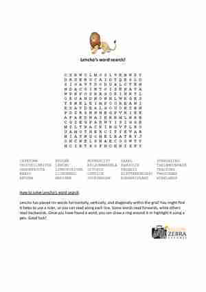 Lencho's Word Search