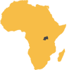 Map of Rwanda, Africa Safari Destinations