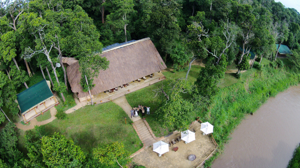 Ishasha Wilderness Camp Aerial 2014 (8)