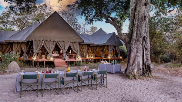 Dining, Duke's East Camp, Okavango Delta, Botswana
