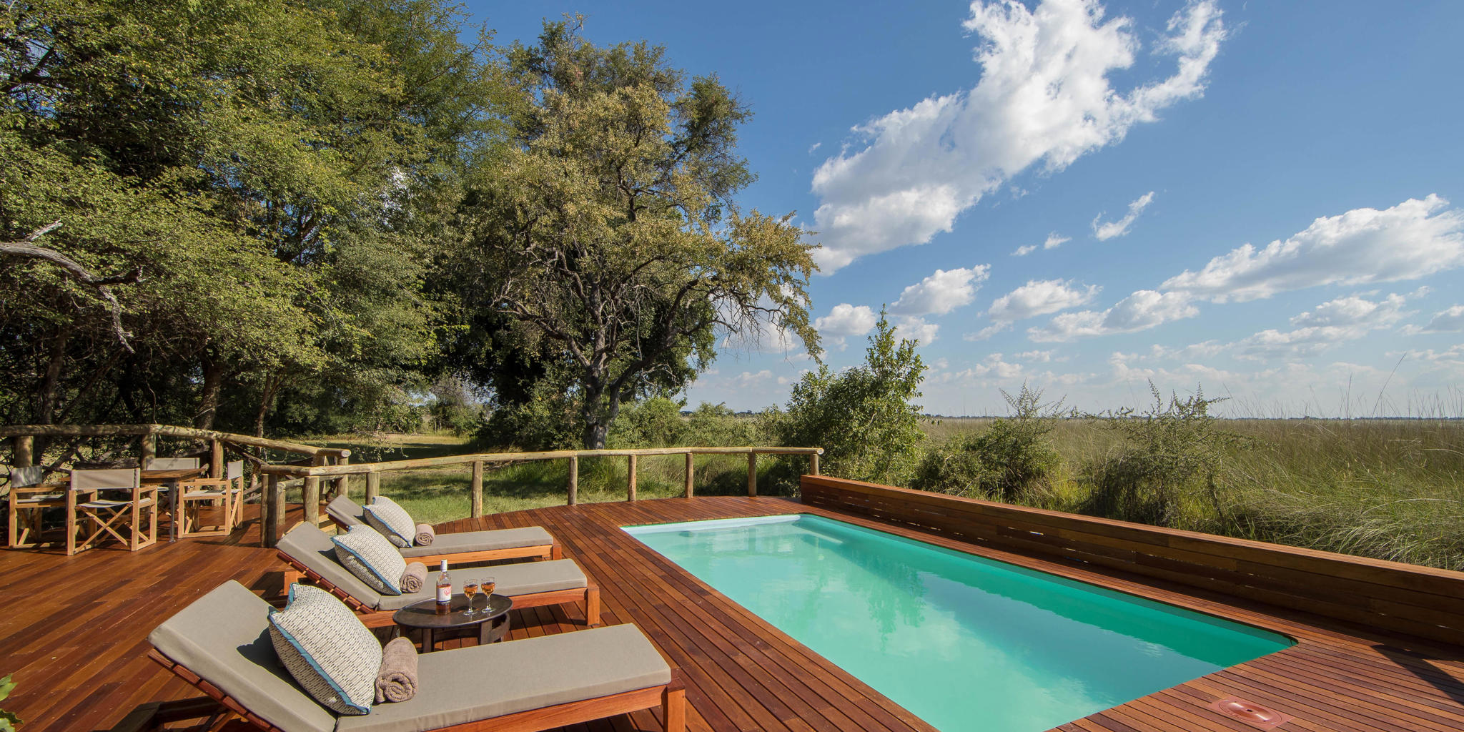 Pool, Moremi Camp, Moremi Game Reserve, Botswana