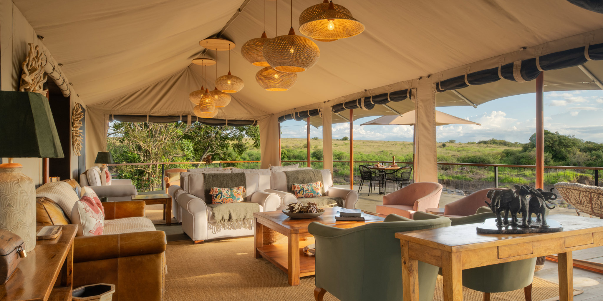 Lounge, Rekero Camp, Maasai Mara, Kenya