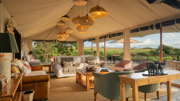 Lounge, Rekero Camp, Maasai Mara, Kenya