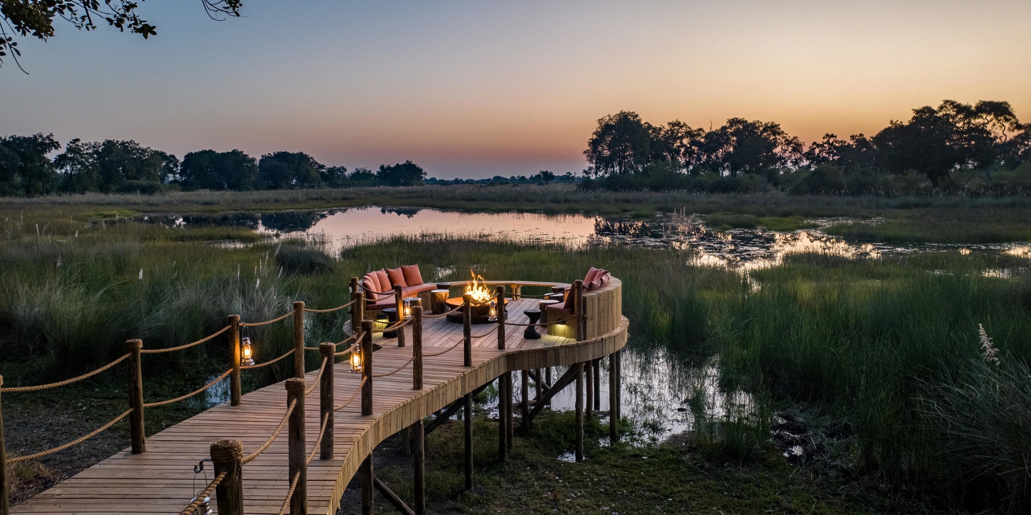 Firepit View, North Island Okavango, Botswana