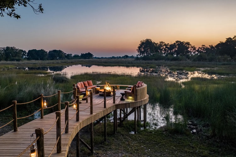 Firepit View, North Island Okavango, Botswana