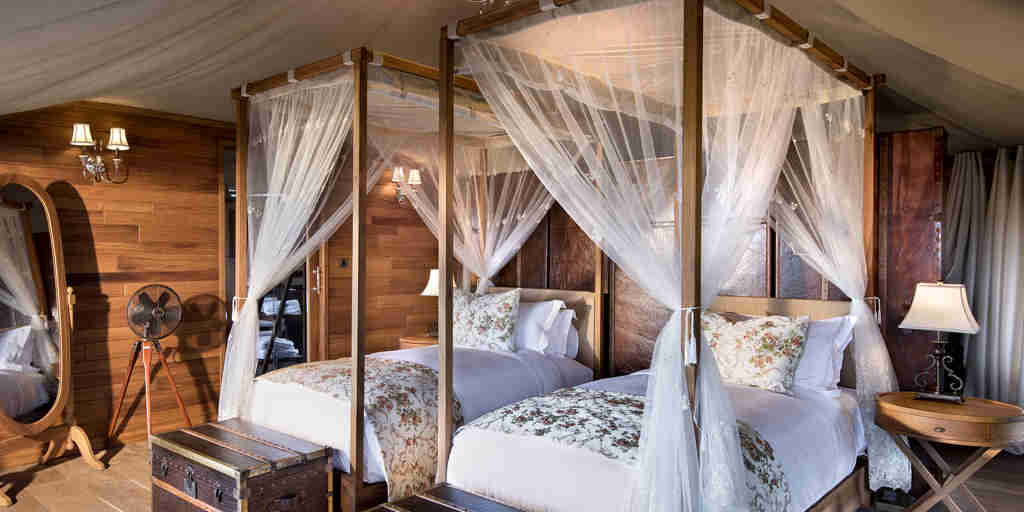 family tent bedroom