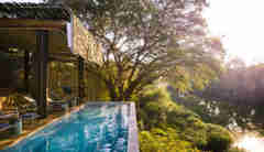 Singita Sweni main lodge swimming pool 
