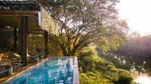 Singita Sweni main lodge swimming pool 