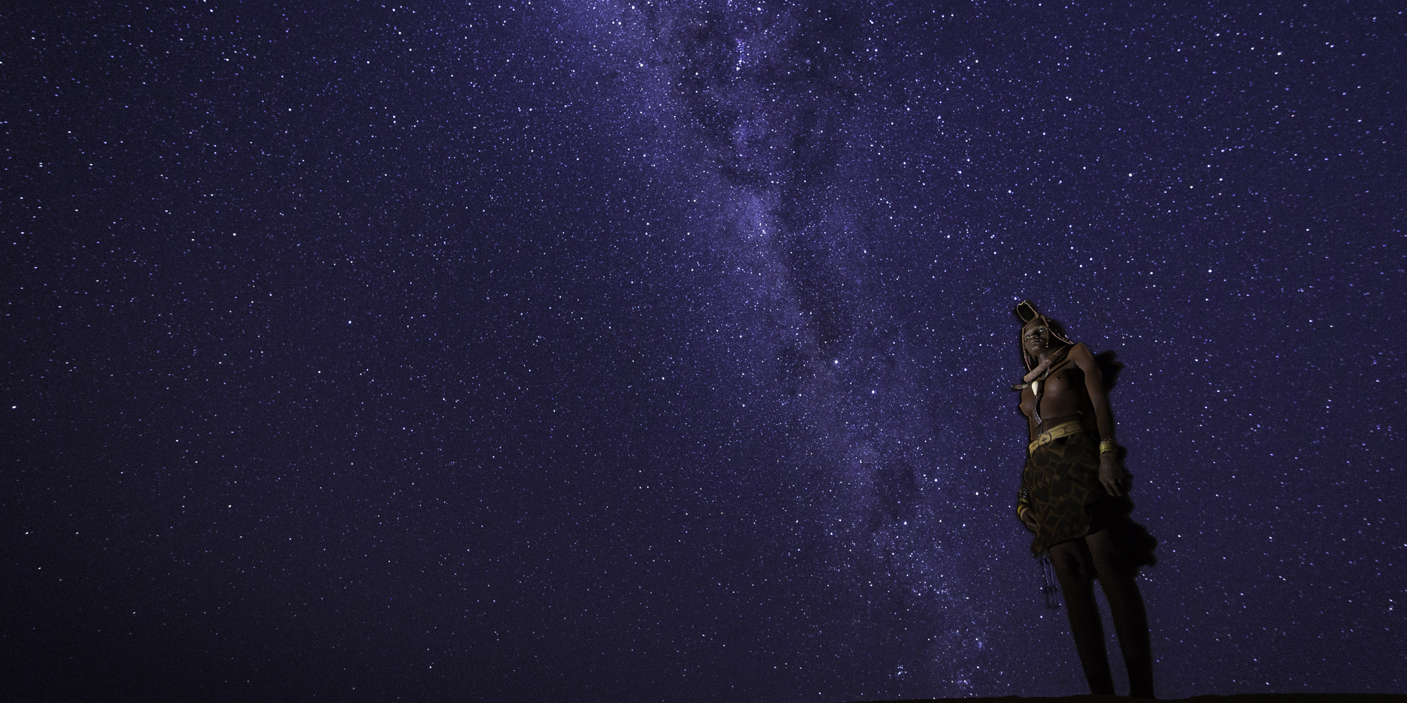 starry night sky in kunene river, namibia safaris
