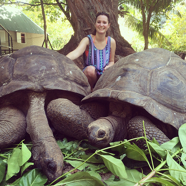 Annabel on Denis island, Seychelles