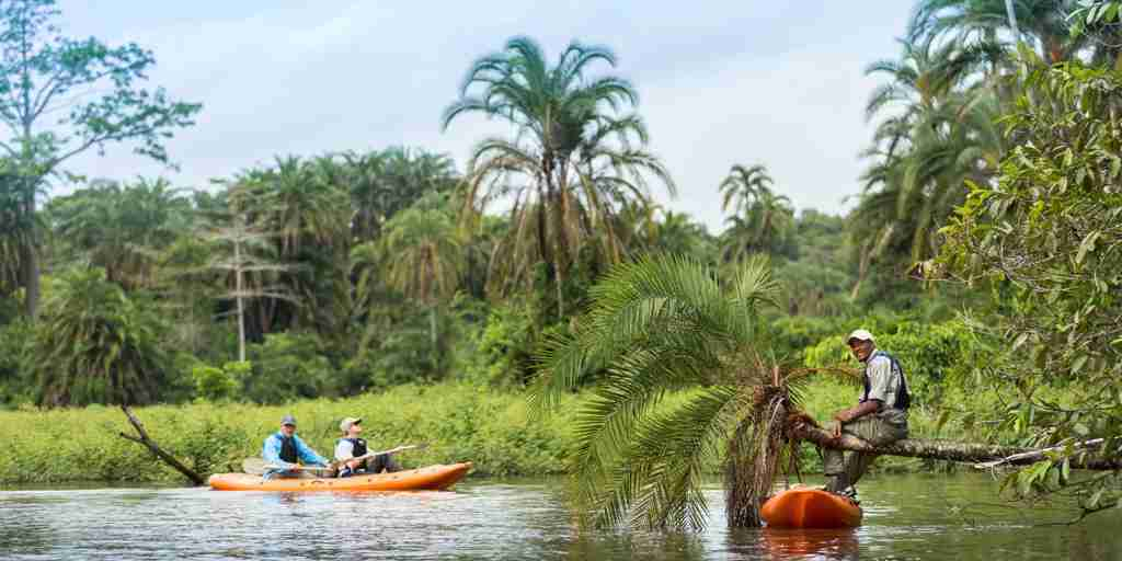 Kayaking in congo