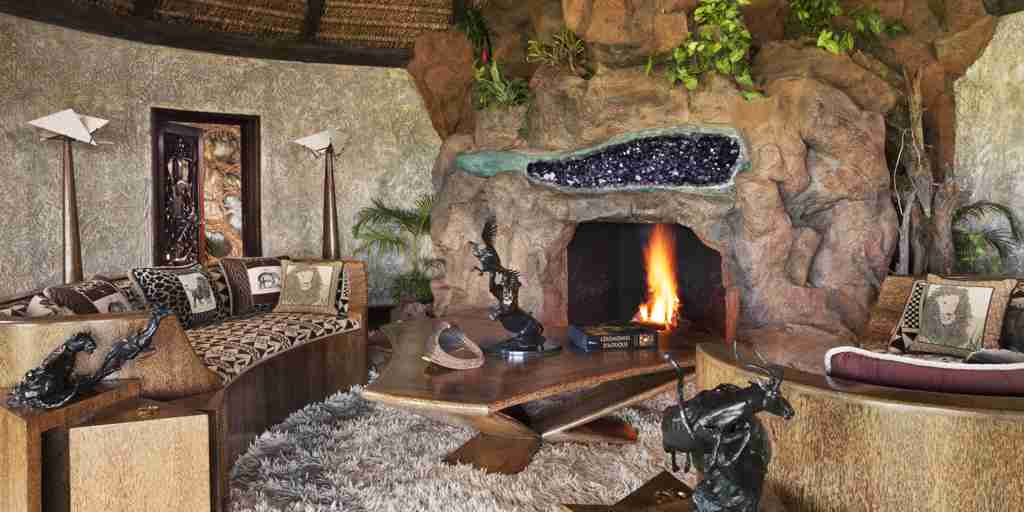 Safari Cottage Fireplace