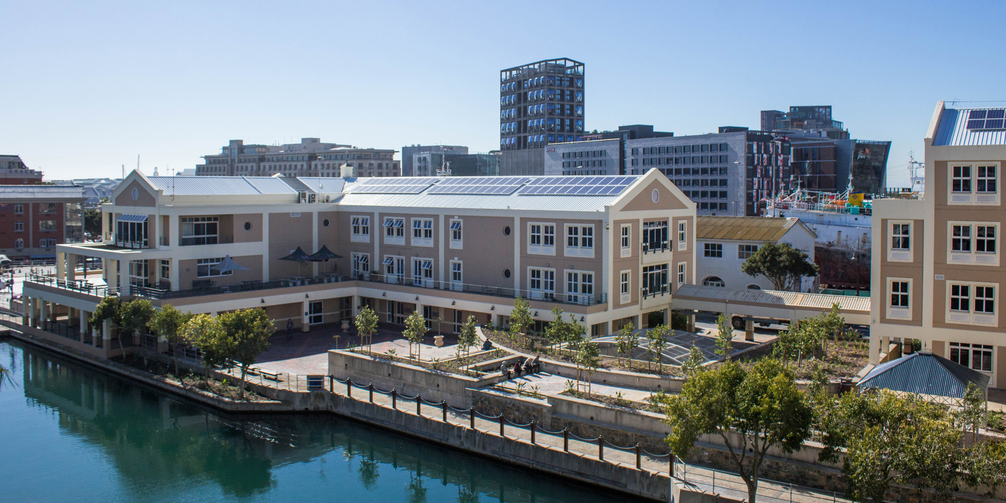 Balcony yacht basin view