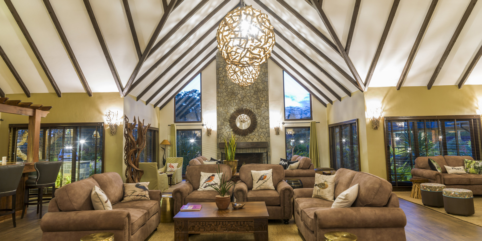 Lodge lounge area