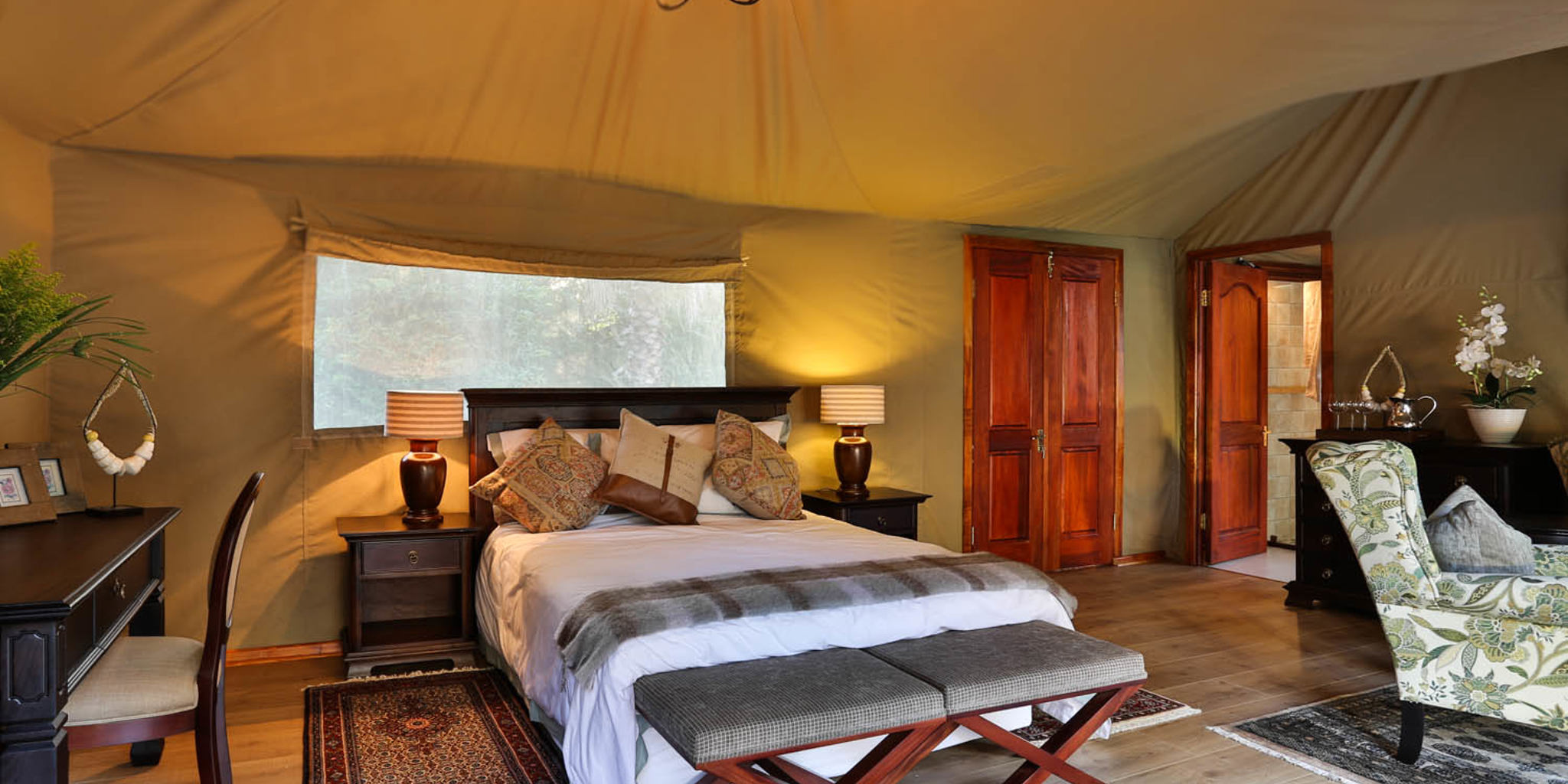 Safari camp bedroom
