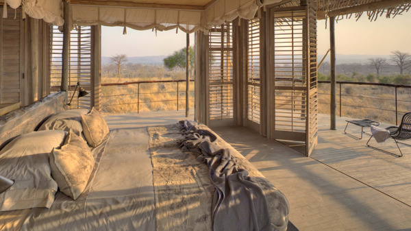 Lodge room baobab forest view