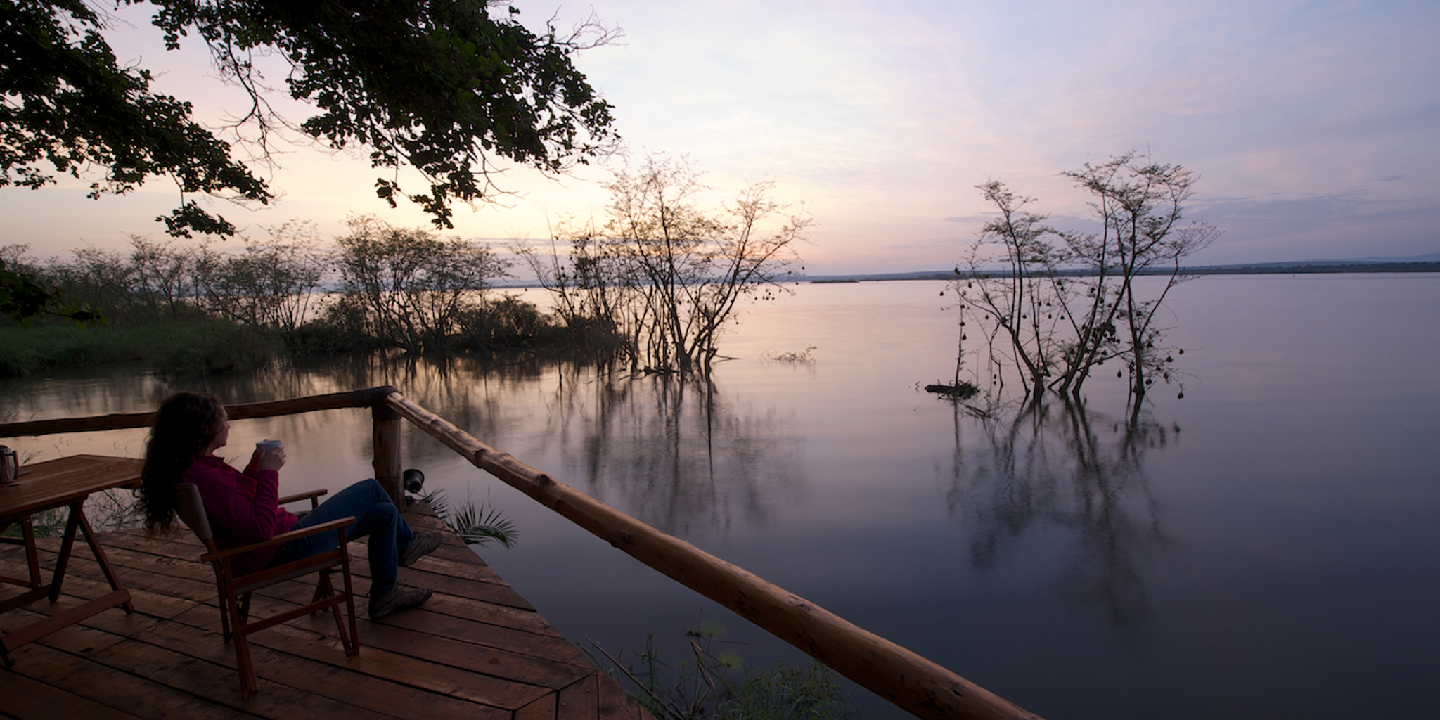 Ruzizi Deck at sunrise