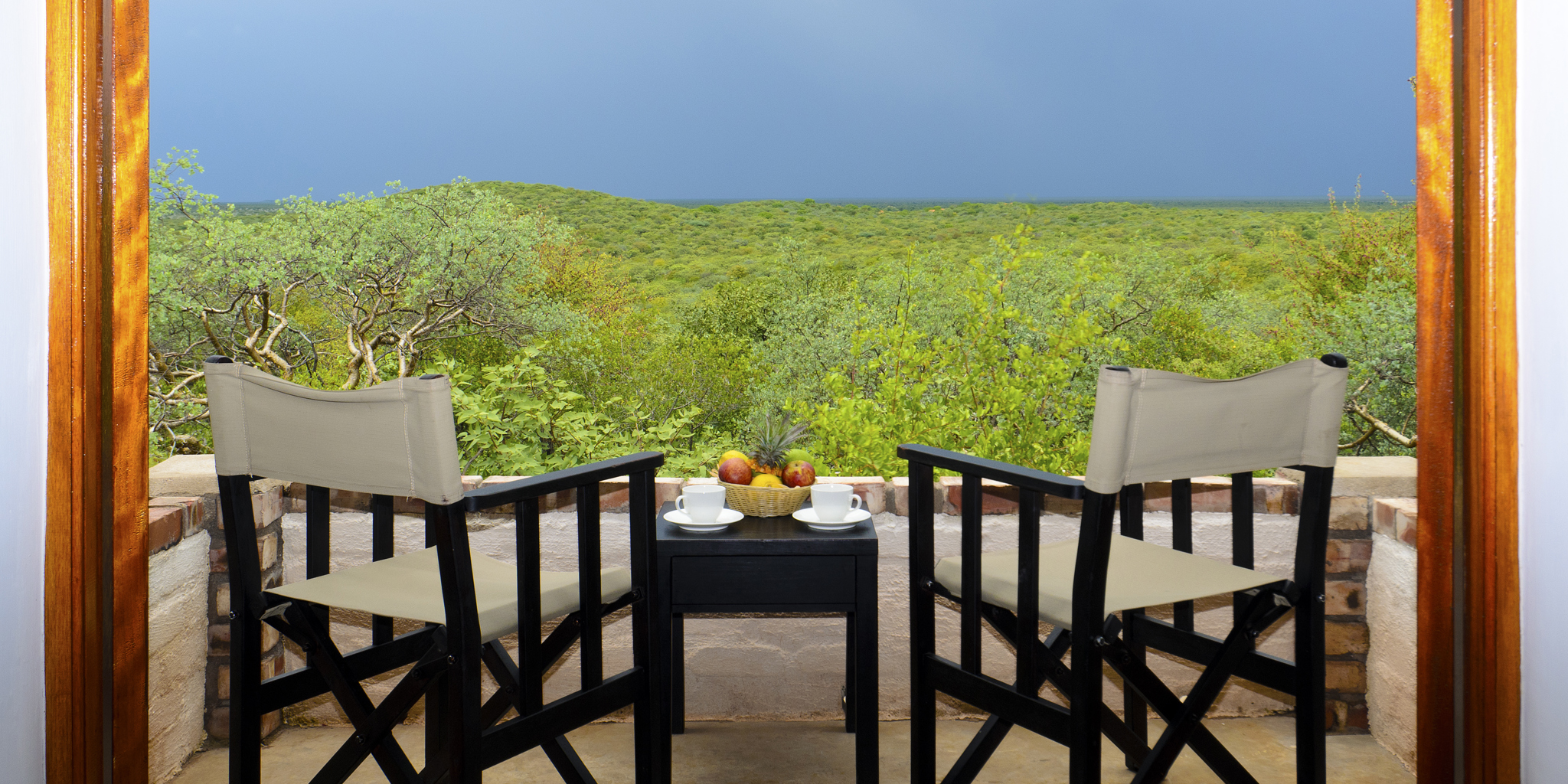 Etosha safari lodge nature view