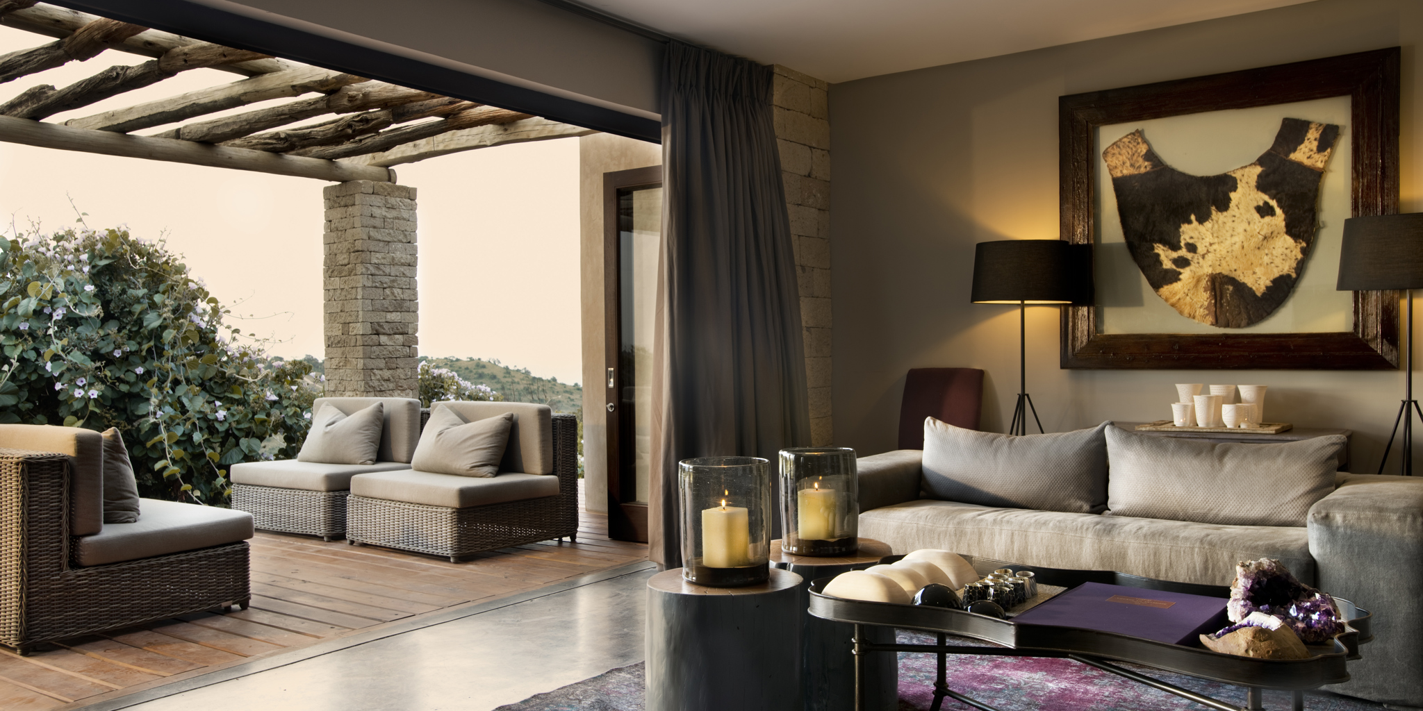 Lodge living room Kenya