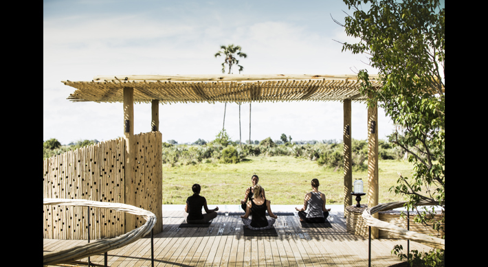 Yoga, Mombo Camp, Moremi Game Reserve, Botswana