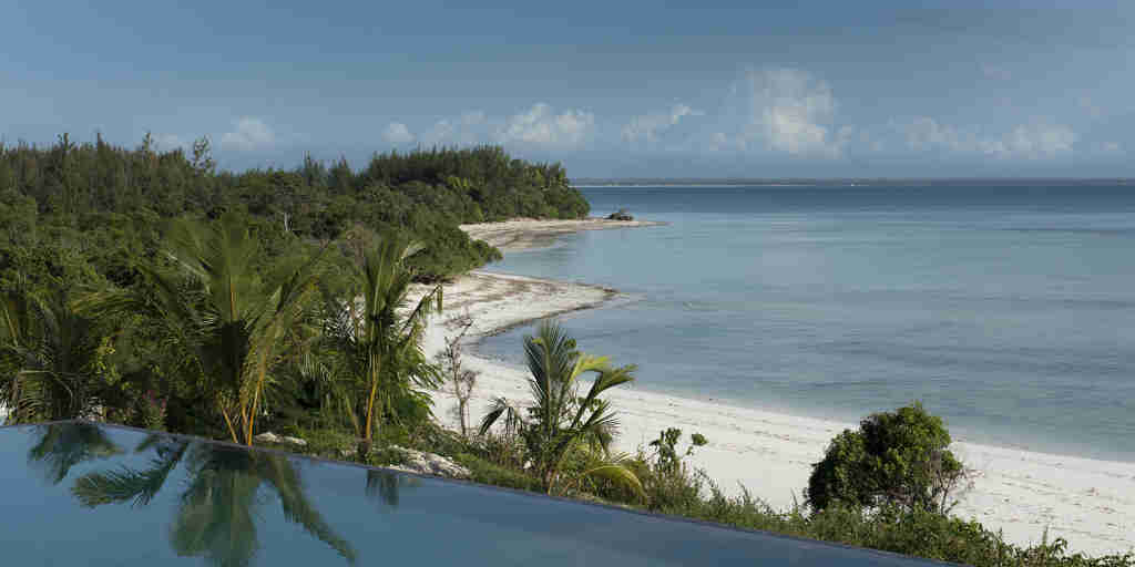 Zanzibar beach and pool