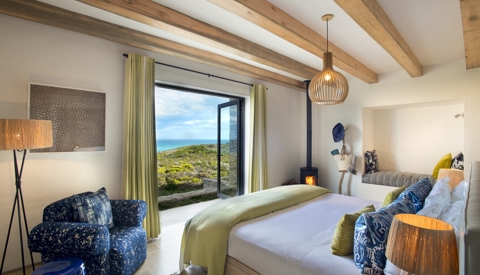 Morukuru Ocean House bedroom with view