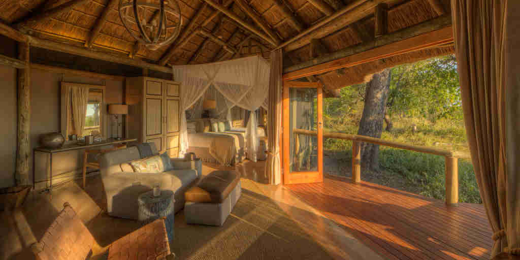 Botswana camp room interior