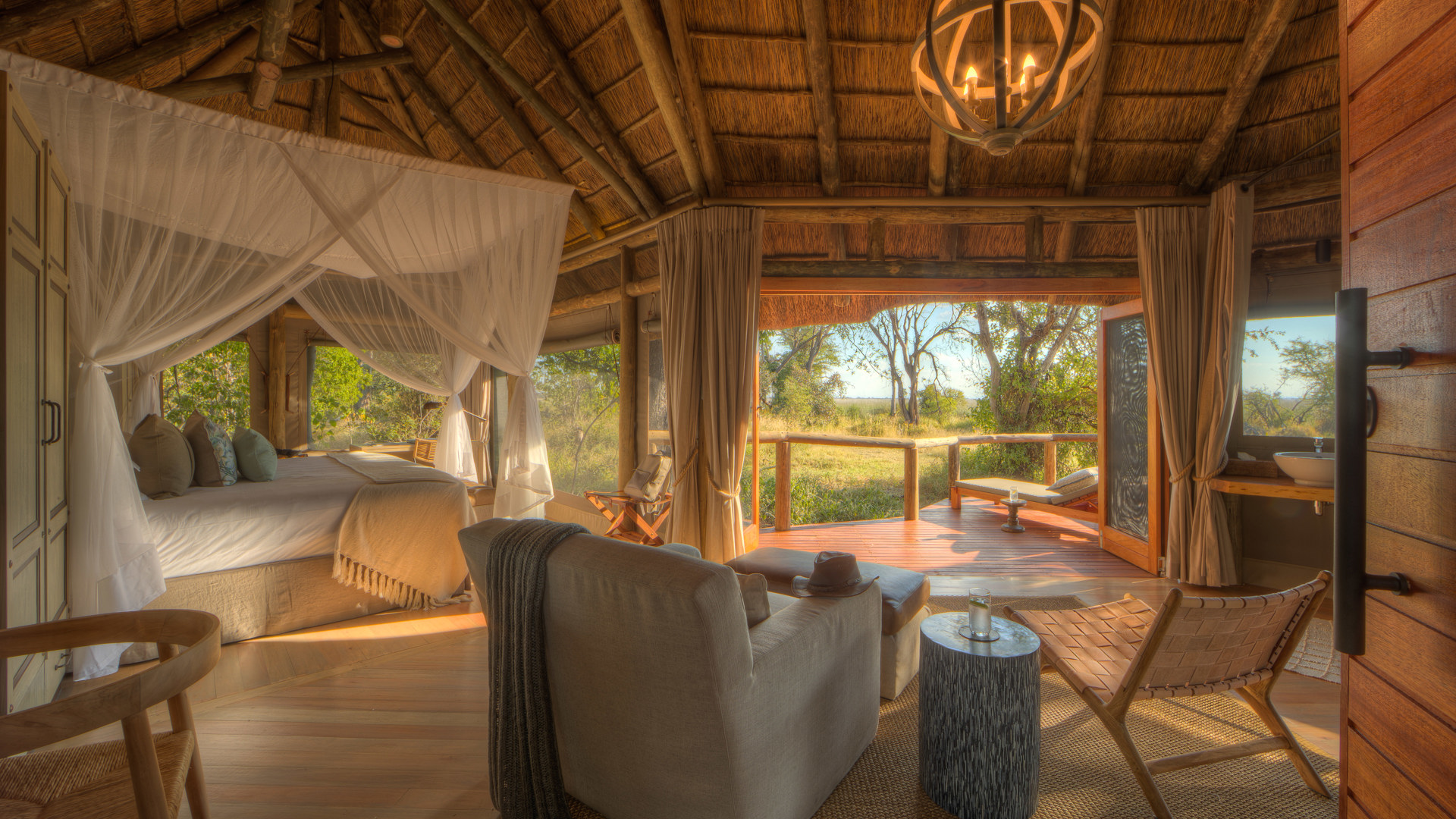 Safari camp bedroom