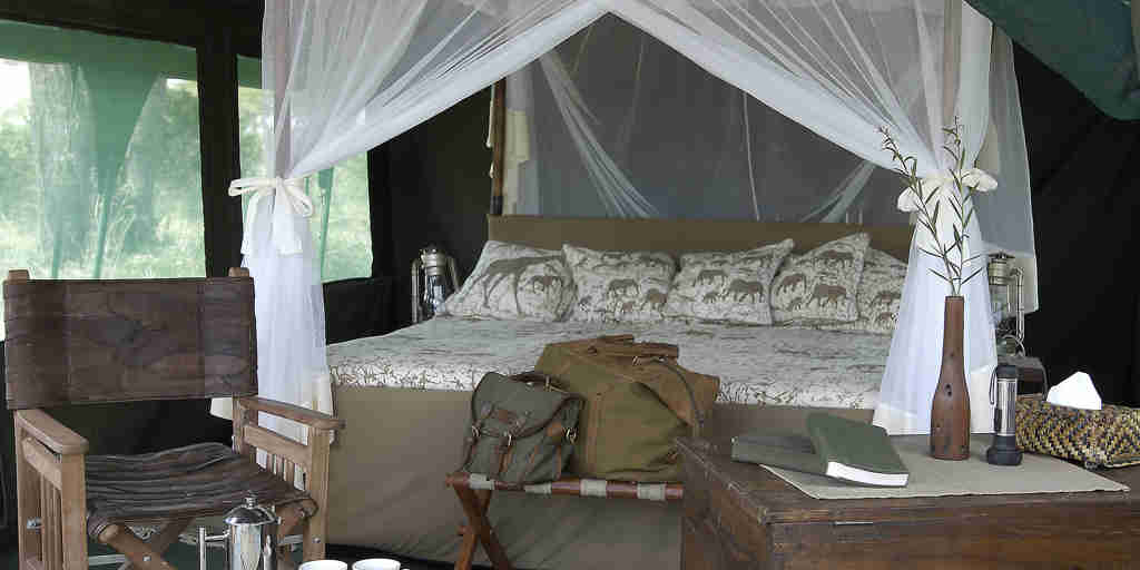 Traditional safari tent tanzania