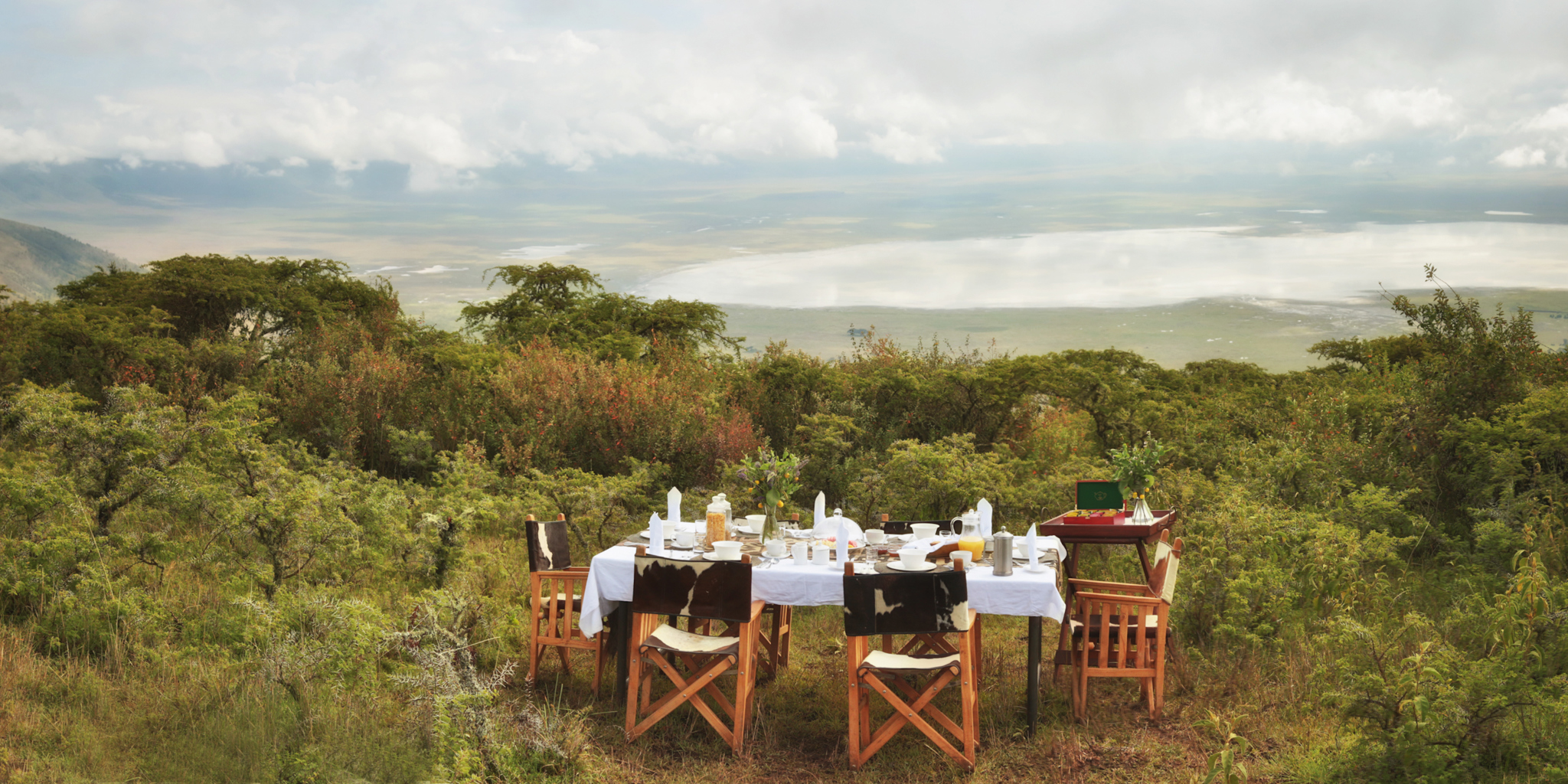 Dining at Ngorongoro crater
