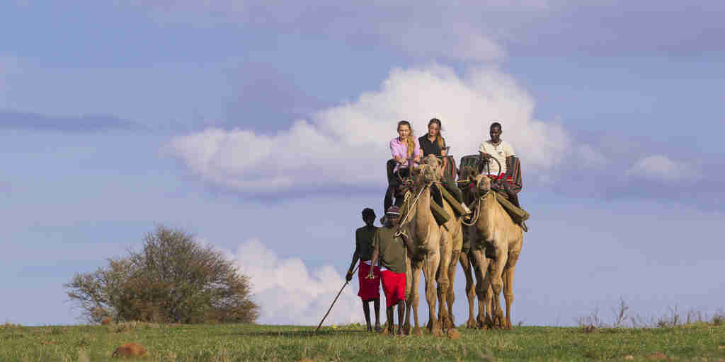Camel trekking kenya